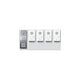 SIEDLE Türsprech-Set Bus 4xTeiln AP/AP SET CAB 850-4 E/W edst sigws 1LS