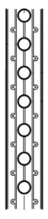 WALRAVEN Montageband kunststoffummantelt 14x3,0 10m gleichm. Lochbild (4,5)