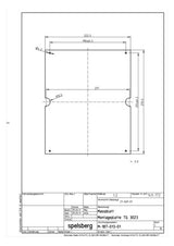 SPELSBERG Montageplatte Verteiler ST TG MPS-3023 unbeh 152x220mm Lochung