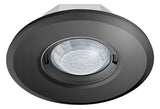 ESYLUX Präsenzmelder 180-360° UP sw IP20 FLAT PD- 360i/8 ROUND BLACK Präsenzmelde