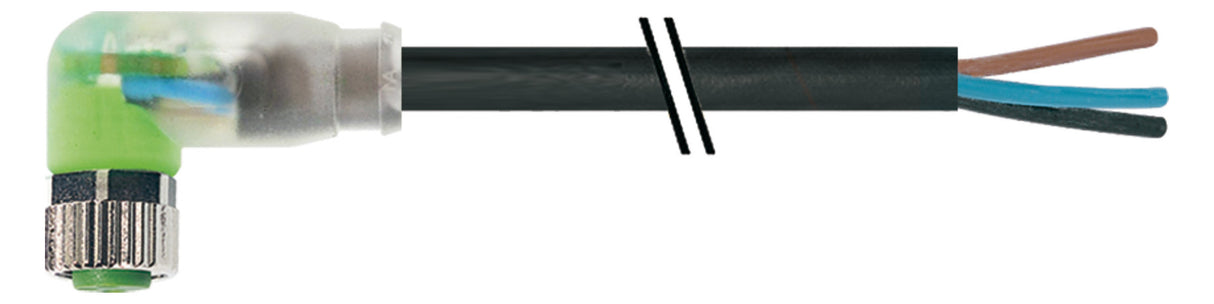 MURR Sensor-Aktorkabel 3p 5m M8 Female 7000-08121-6500500 abgew fr.Ende PUR
