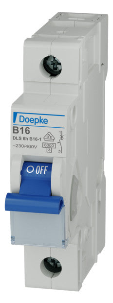 DOEPKE Leitungsschutzschalter UC B 16A DLS 6H B16-1 6KA 1p 230V 1TE 50Hz IP20