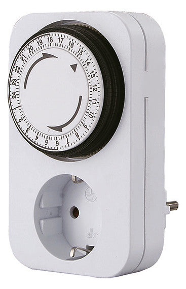 BACHMANN Steckdosenschaltuhr IP20 Tage 852.101 analog 230V 16A 15min