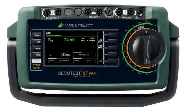 GOSSEN-METRA Prüfgerät DIN VDE 0100 SECUTEST ST PRO BT COMFORT graph