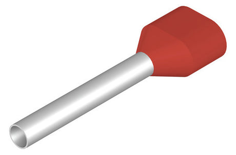 WEIDMÜLLER ZW-Aderendhülse 1qmm 21mm PP H1,0/22DS R ZH isol rs Cu verzinnt