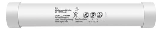 ESYLUX Batterie 4,8V NiMH 4,8V 2000mAh ELH FM BATTERY 2000mAh NiMH 37x210mm