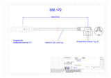 BACHMANN Netzanschlussleitung 0,5m 10A 356.172 3x1,5qmm sw IP20 PVC