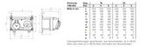 MENNEKES CEE-Schaltersteckdose 3p 16A 6h 7603 230V/bl IP44 Kst gemischt