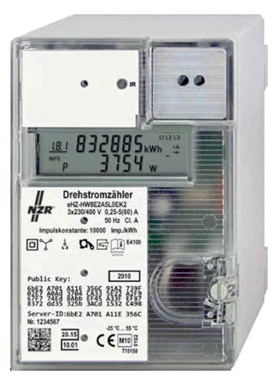 NZR Drehstromzähler B 5A elektr digi 60A eHZ EDL21, Lief. u. Bezug, DT,MID geeich