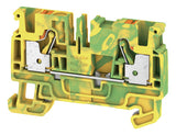 WEIDMÜLLER Schutzleiter-Reihenklemme A2C 4 PE 0,5-4qmm gn/ge 1Etage TS35