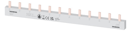 SIEMENS Phasenschiene 3ph 18mm 210mm 50A 5ST3615 10qmm Stift isol