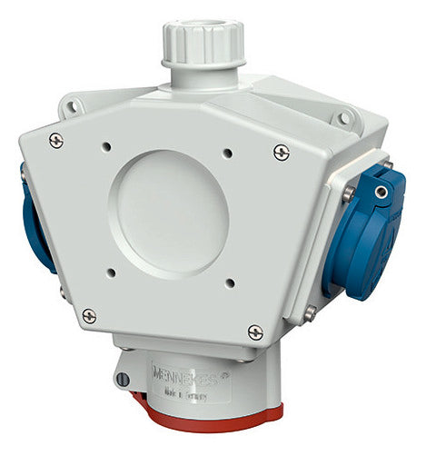 MENNEKES Energiewürfel Kst gr IP44 DELTA-BOX 92915 1x16A5p400V 2Steckd