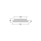 THORN LED-Anbauleuchte 13,2W 4000K ws NOVS S 1900-840 DI HFI WH 1900lm Konv