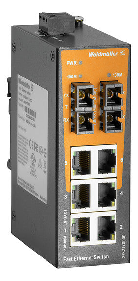 WEIDMÜLLER Switch Hutschiene Layer2 IE-SW-EL08-6TX-2SC 6x10/100Mbps