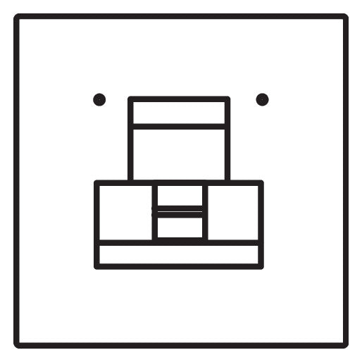 SIEDLE Fingerprintmodul ws 99x99x43mm FPM 600-0 W