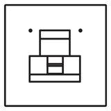 SIEDLE Fingerprintmodul ws 99x99x43mm FPM 600-0 W