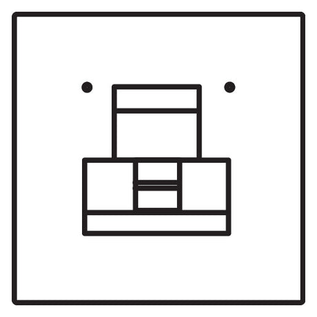 SIEDLE Fingerprintmodul ws 99x99x43mm FPM 600-0 W