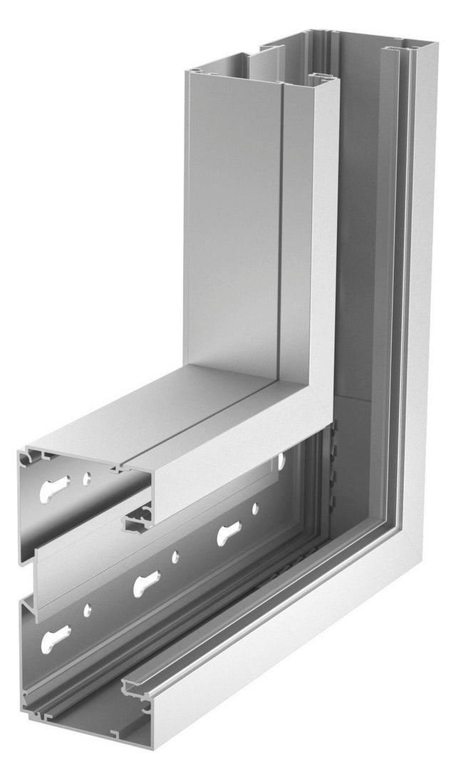 REHAU Flachwinkel GEB-K UT 70x130mm Alu SIGNA STYLE BRA FWS70130 EL natur hfr