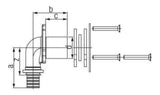 Rehau Wandwinkel für Gipskartonpl. RX+ 20 mm x Rp 1/2 IG x 28 | 14563751001