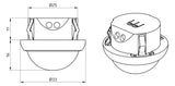 BEG Multisensor-Bus DALI L-Einb v0-180° PICO-BMS DALI-2 0-360° rws 2,5m