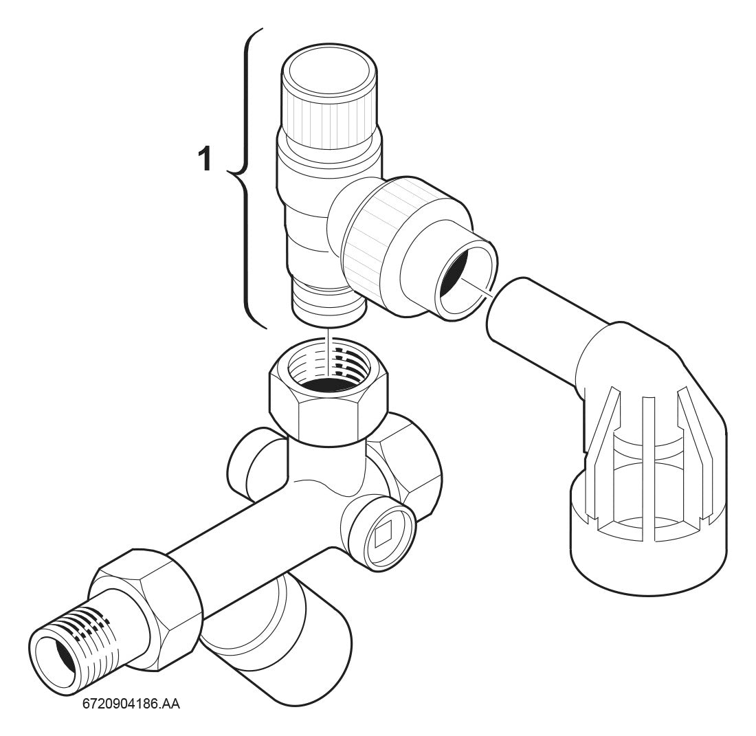 BOSCH Installationszubehör Nr. 429 Sicherheitsgruppe ohne Druckminderer