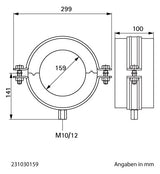 Walraven Kälteschelle BISOFIX MW DSD: 30mm - Gewinde: M10/M12 - 159mm | 231030159