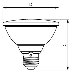 PHILIPS-LM LED-Reflektorlampe E27 PAR30 MAS LEDspot VLE D 9.5-75W 927 PAR30 PAR3