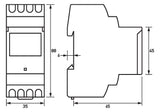 DOEPKE Schaltuhr digi 230VAC 2kan 250h Data Micro 2+ 2TE REG 24h Prog