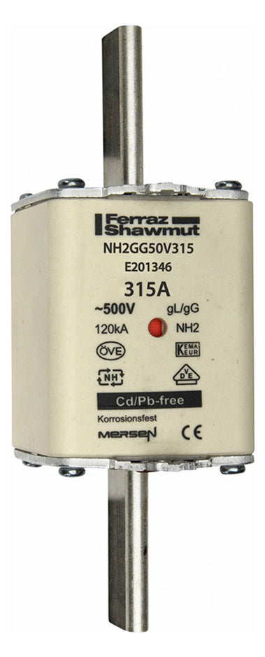 MERSEN NH-Sicherungseinsatz 315A NH2 gG NH2GG50V315 500VAC Kombik