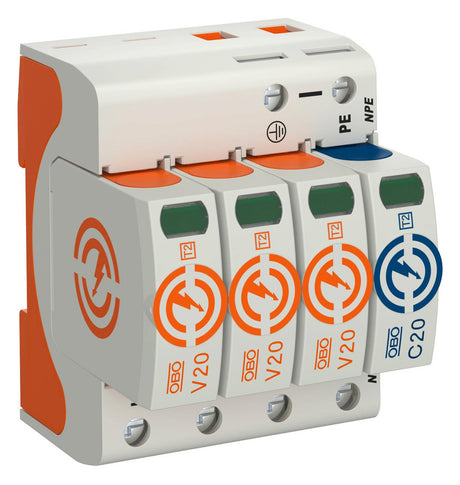 BETTERMANN Überspannungsableiter 230VAC V20-3+NPE-280 Netzform-/TN-C-S/TN-S/TT