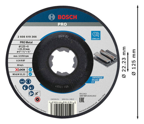 BOSCH-EW 125x6mm f.Metall 2608619366