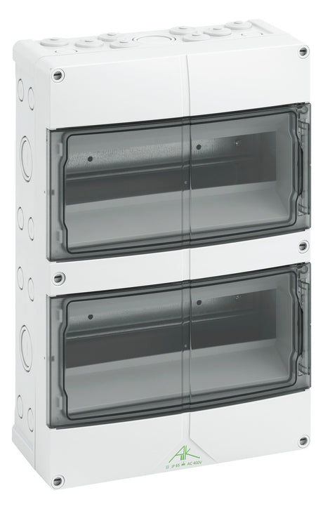 SPELSBERG Kleinverteiler AP 2x12TE Kst AK 24 IP65 250x122x370mm DIN-Schiene