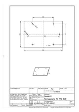 SPELSBERG Montageplatte Verteiler ST TK MPS-2518 lack 150x220mm Lochung