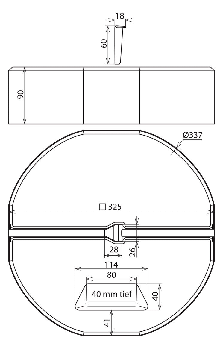 DEHN SE Fangeinrichtung Sockel Keil 17kg BES 17KG KT16 D337 SET beton  337mm