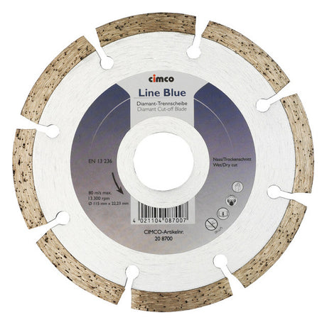 CIMCO Diamant-Trennscheibe  115mm 208700 f.Backstein f.Beton f.Betonstein