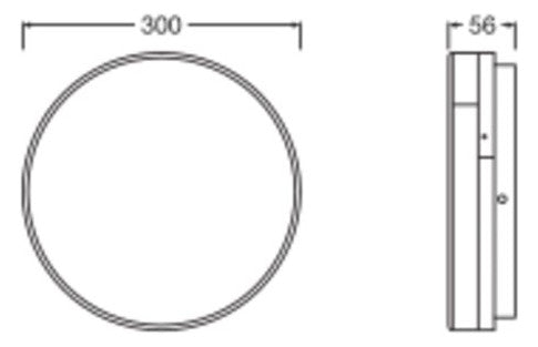 LEDVANCE LED-Anbauleuchte 9-21W 2520lm SF DISC 300 V 21W ML 83040 3000-4000K