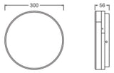 LEDVANCE LED-Anbauleuchte 9-21W 2520lm SF DISC DIM 300 V 21W 83040 3000-4000K