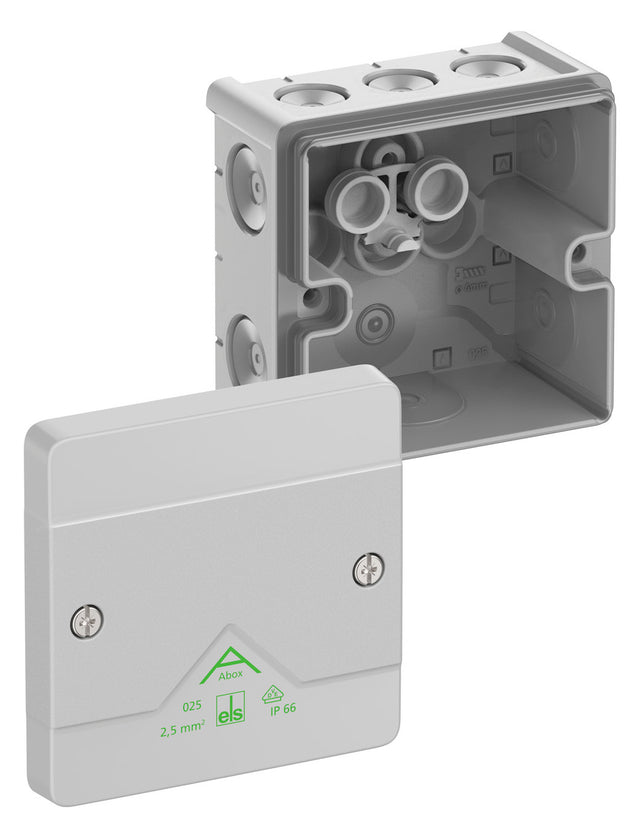 SPELSBERG Abzweigkasten 87x87mm Kst gr Abox 025-L IP66 IK07 hfr