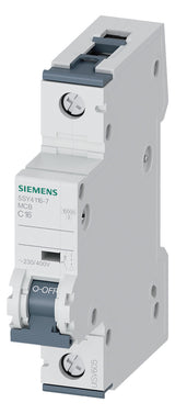 SIEMENS Leitungsschutzschalter UC C 16A 5SY4116-7 1p 400V 1TE 50Hz IP20