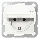 GIRA Steckdose 1f rws mt UP m.BS Klappd System 55 475427 IP20