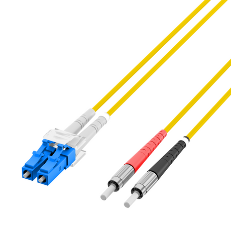Duplex Patchkabel DIN-LC OS2 2m LSZH 2mm gelb - O0349.2