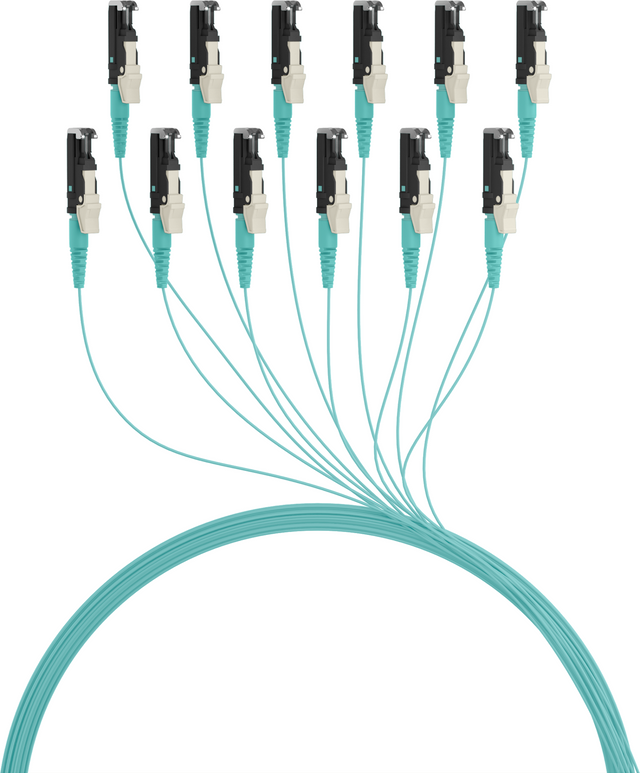 Faserpigtail E2000® OM3 Aqua 2m - 1 Stück Stück