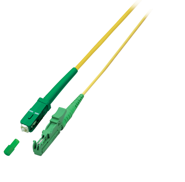 Simplex LWL Patchkabel E2000®/APC-SC/APC OS2 3,0mm Gelb 9/125µm 10m Stück
