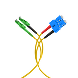 Duplex Patchkabel E2000©/APC-SC OS2 G657A1 0,5m 3mm gelb - O0939.0,5