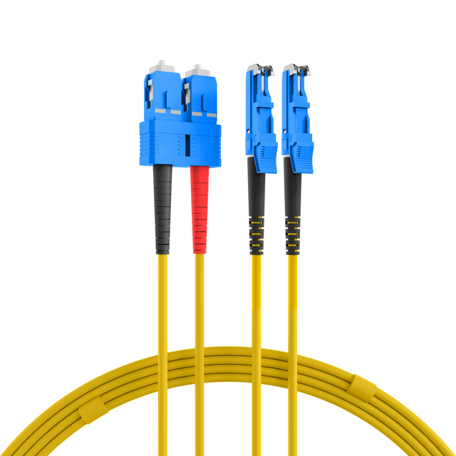 Duplex Patchkabel E2000®-SC OS2 2m LSZH 3mm gelb - O0940.2
