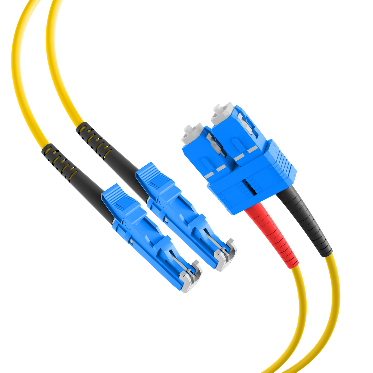 Duplex Patchkabel E2000®-SC OS2 3m LSZH 3mm gelb - O0940.3