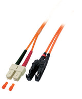 Duplex Patchkabel E2000®-SC OM2 15m LSZH 3mm orange Stück
