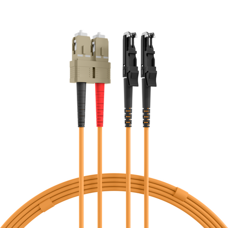 Duplex Patchkabel E2000®-SC OM2 2m LSZH 3mm orange - O0949.2