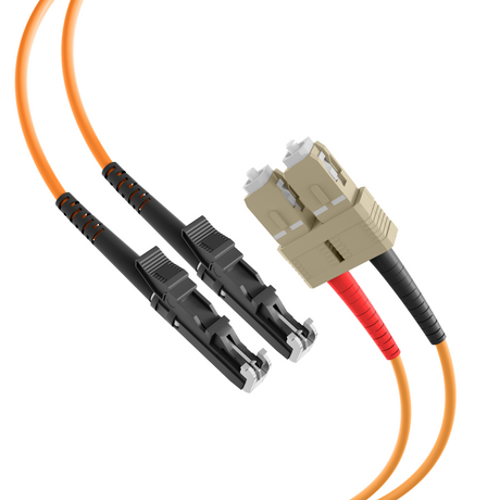 Duplex Patchkabel E2000®-SC OM2 3m LSZH 3mm orange - O0949.3