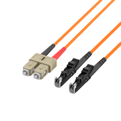 Duplex Patchkabel E2000®-SC OM2 3m LSZH 3mm orange - O0949.3